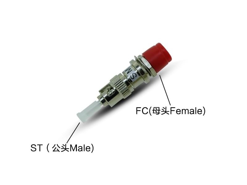 FC母-ST公圓形光纖適配器
