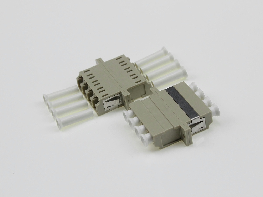 LC PC MM 4C 有耳光纖適配器