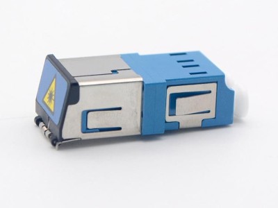 LC 單模 雙工 帶蓋光纖適配器，耦合器