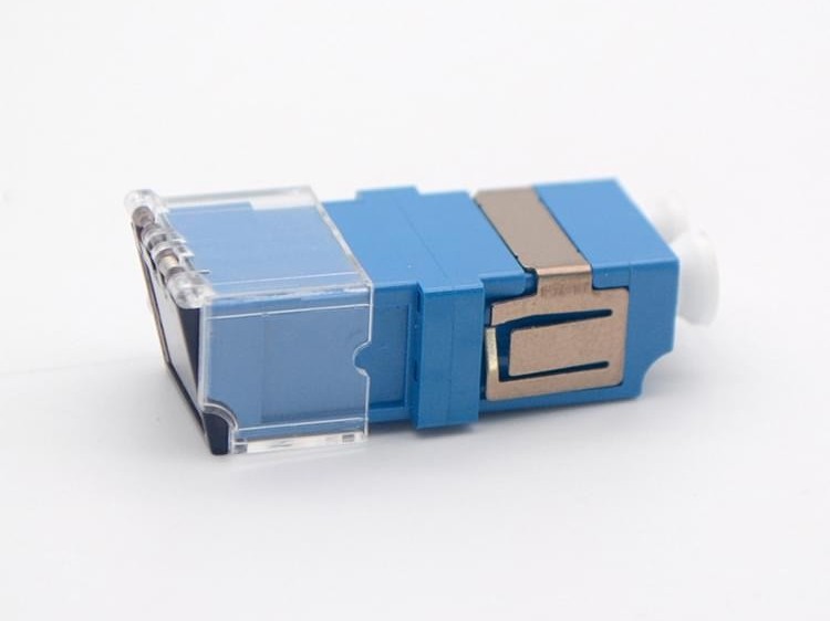 LC 單模 雙工 帶蓋光纖適配器，耦合器