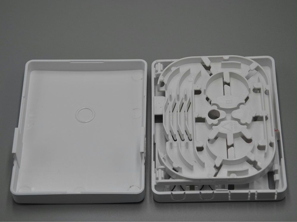 2口 帶熔纖盤光纖面板，光纖桌面盒