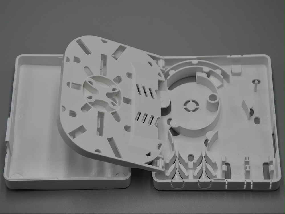 2口 帶熔纖盤光纖面板，光纖桌面盒