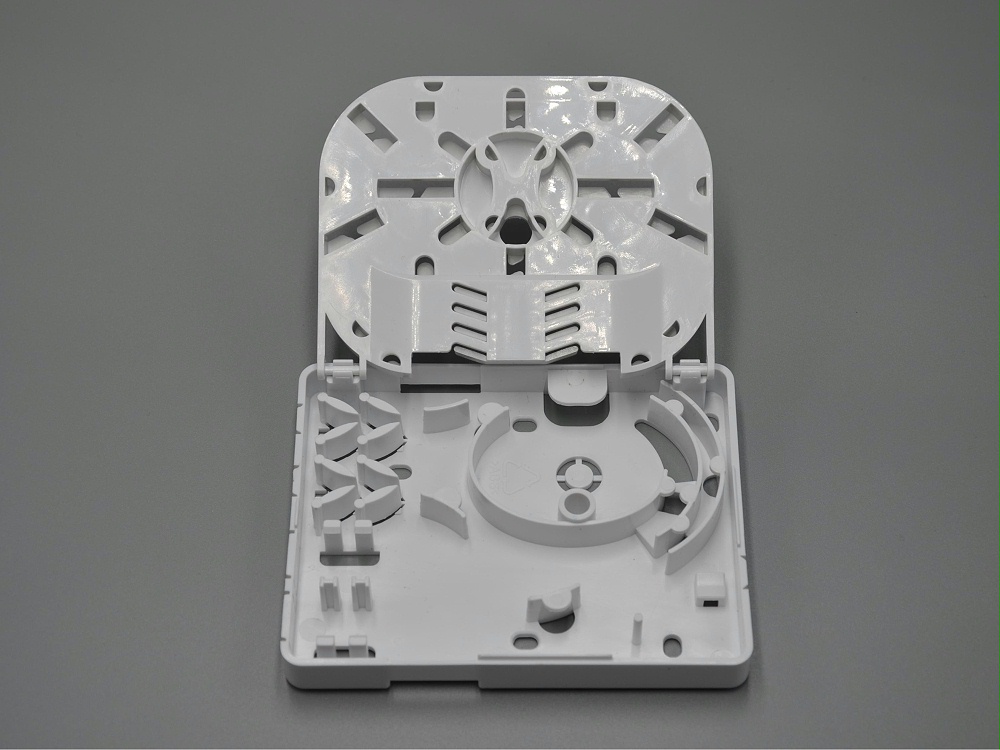 2口 帶熔纖盤光纖面板，光纖桌面盒