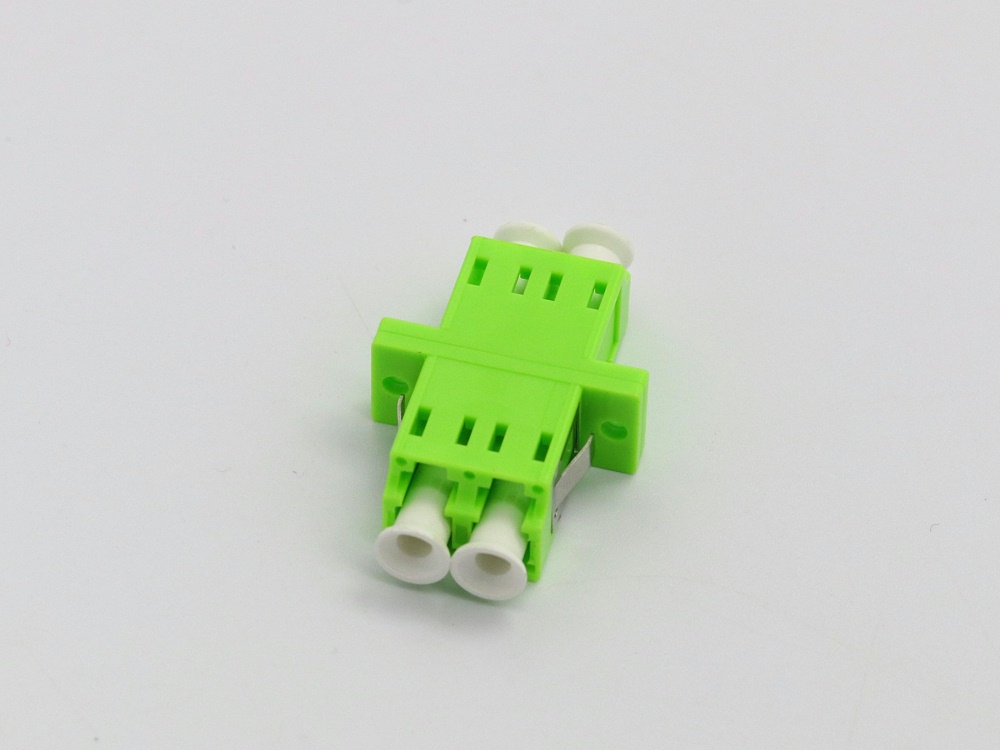 LC OM5 DX 有耳光纖適配器，法蘭盤