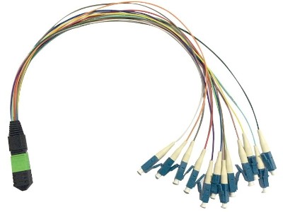 MPO-LC 12色尾纖，MPO光纖跳線