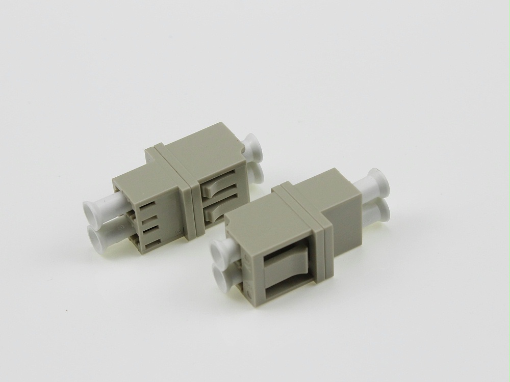 LC MM DX 光纖適配器，法蘭